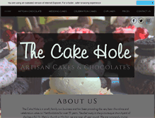 Tablet Screenshot of cake-hole.co.uk